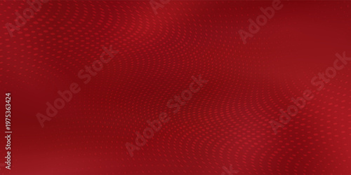 Red diagonal geometric shape with halftone. Modern fiber textured vector.