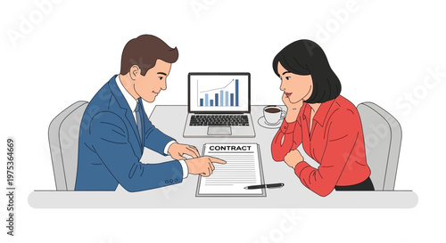 Business people, contract negotiation, office meeting, corporate discussion, teamwork