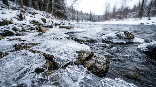 waterfall in the mountains