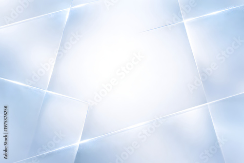 Soft Blue Glass Panel Frame Background Design