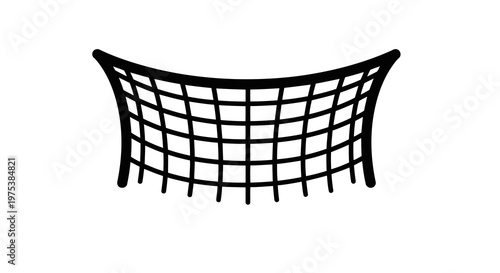 A black grid-shaped object against a white background is displayed prominently.