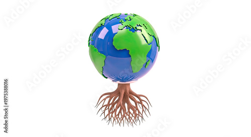 Earth with Tree Roots