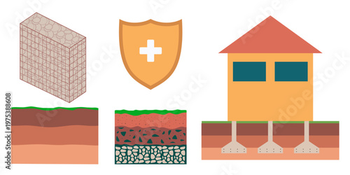 Building on Pile Foundation Structural Stability Vector