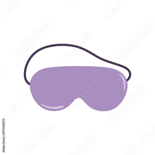 Sleeping Eye Mask Travel Insomnia Vector Illustration