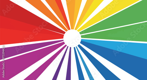 Abstract Colorful Rainbow S...