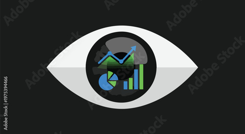 Abstract Eye Icon Showing F...