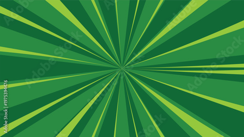 abstract green rays background. dynamic exploding lines  decoration