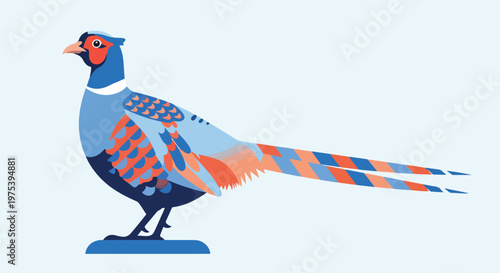 Abstract Geometric Pheasant...
