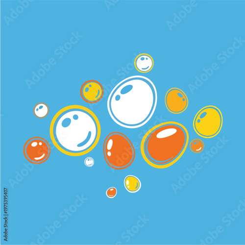 Abstract Orange And White B...