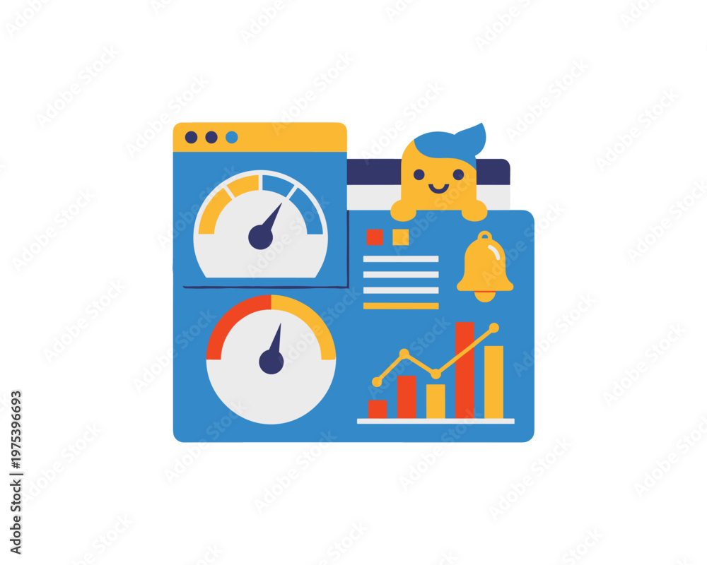 Fototapeta premium Performance Evaluation in a Digital Environment
