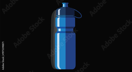 Blue Pixel Art Water Bottle...