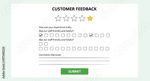 Customer Feedback Form Flat...