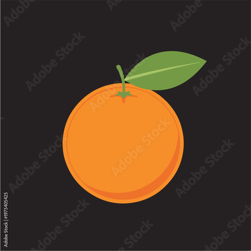 Flat Design Isolated Orange...