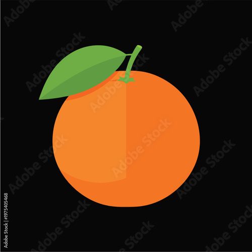 Flat Design Isolated Orange...