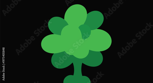 Flat Design Minimal Green T...