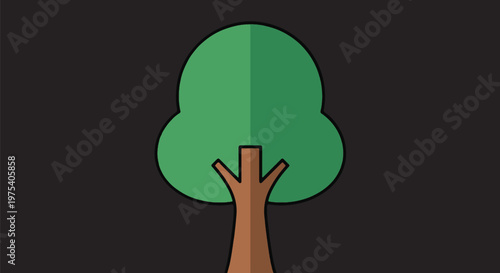 Flat Design Minimal Green T...