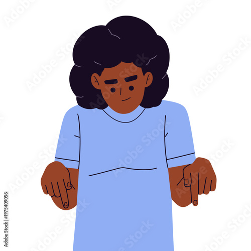 Flat vector of people pointing, gesturing, and showing directions with hands. Modern minimal style, ideal for user interface, call-to-action, communication, and instructional design concept