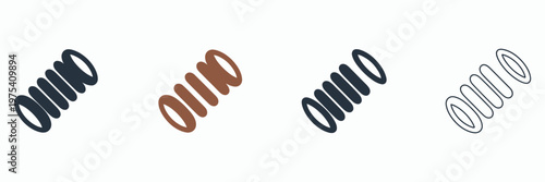 Jet ski icon water motor boat sport adventure various style icon design, dynamic watercraft symbols, modern flat outline and filled styles