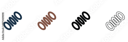 Jet ski icon water motor boat sport adventure various style icon design, personal watercraft illustration set