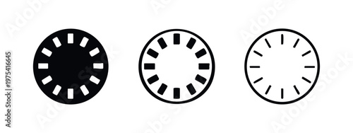 Loading Spinner Icon Set for Progress and Waiting Interfaces