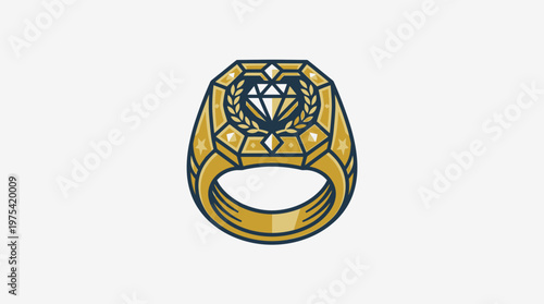 Elegant Gold Diamond Ring Design