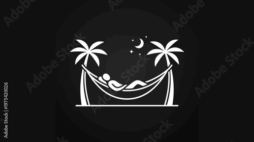 Relaxing Under the Palms at Night