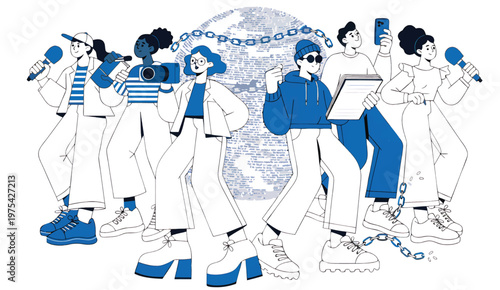 World Press Freedom Day Journalists Global Media Independence Free Press Awareness.eps