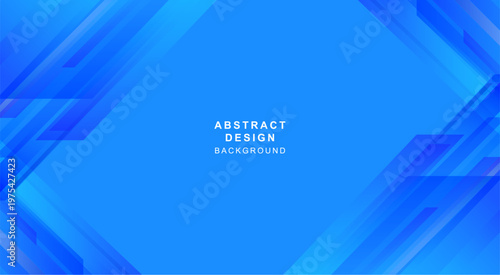 青色の斜めの図形で組み合わせた抽象的な背景素材