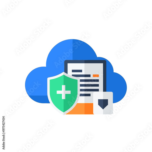 Cloud Data Security and Protection Concept.
