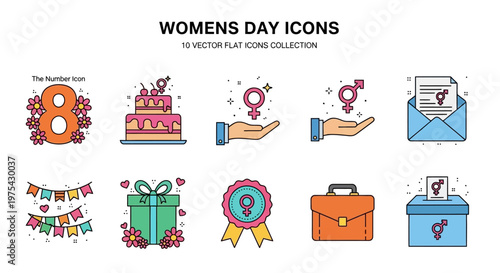 Woman celebrates her special day with gifts and icons nearby indoors