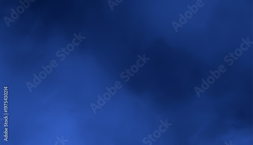 Deep Blue Abstract Background with Soft Smoky Texture and Gradient Light