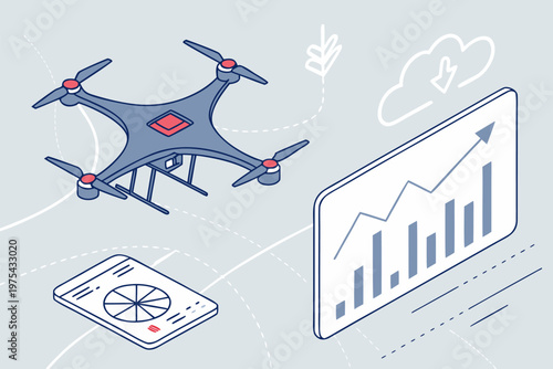 Military interceptor drones with quad rotors and fixed wings for unmanned aerial defense operations.