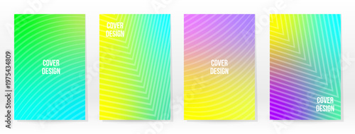Minimal Poster. Pastel Soft. Rainbow Gradient Set. Graphic Color Background. Blurred Mesh Texture. Vector Modern Banner. Abstract Bright Wallpaper. Gradient Technology Cover. Mobile Template Design.