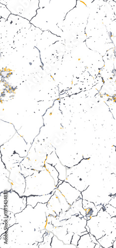 Distress Grunge Texture. Seamless Pattern. Halftone Old, Retro Background. Broken, Cracked Wall Texture. Scratched, Dirt Print. Black and White Grunge Style. Noise Rough Design. Vector Illustration.