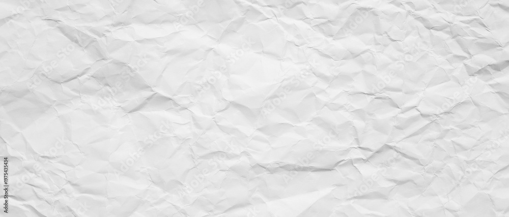 Naklejka premium white crumpled paper grain texture , white background with an abstract, patterned texture reminiscent of decaying paper, soft fabric, or fine sand dunes, blank glued creased paper sheet