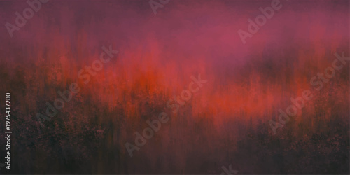 Abstract a captivating display of natural abstract art with rich hues, reminiscent of a blazing fire. The landscape evokes an artistic emotion.