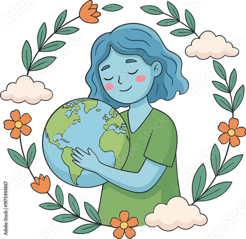 Mother earth Day Illustration