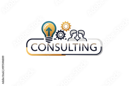 text consulting vector icon