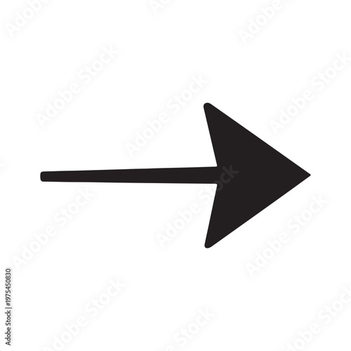 Vector Arrow Graphic silhouette vector art white background