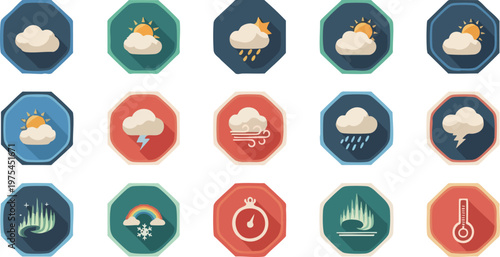 Assorted dessert icons displayed as circular badges.