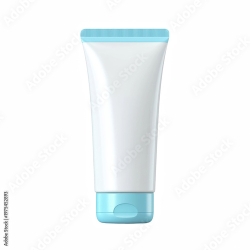 Cosmetic squeeze tube isolated on transparent background

