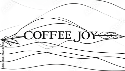 Coffee Joy - A Simple and Elegant Arrow-Themed Design.
