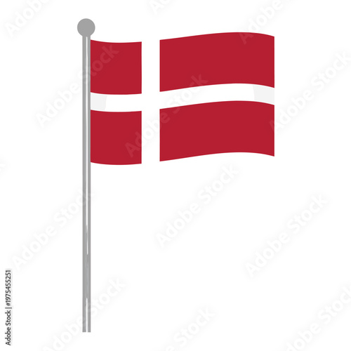 Free Download Illustration of the danish flag a scandinavian national symbol - GFXLoad