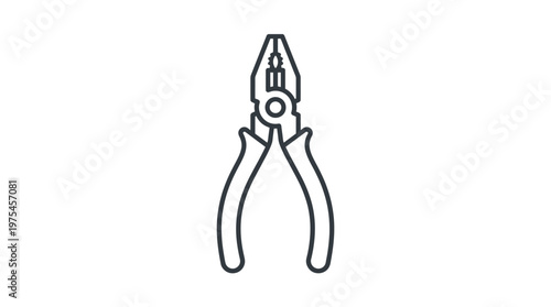 Pliers tool for gripping objects tightly.