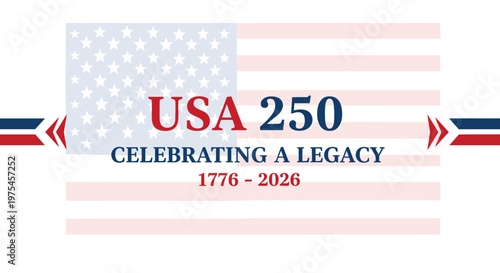 Abstract Patriotic Design with Stars and Stripes for American Commemoration