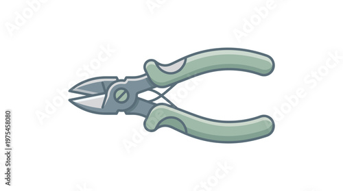 Pliers with green ergonomic handles.