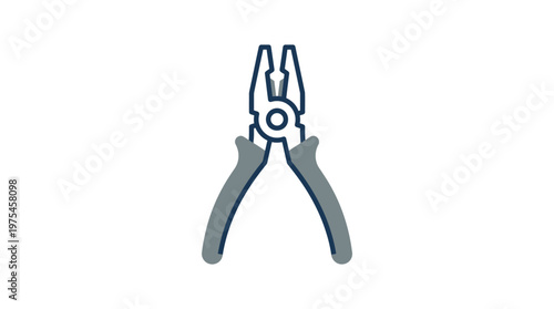 Pliers with gray rubber grips.