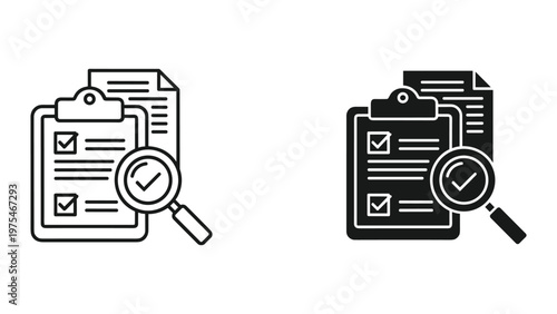 A close-up of a detailed checklist on a clipboard with a magnifying glass highlighting the completed tasks in a clean and organized manner