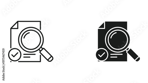 A person is examining a document with a magnifying glass, closely inspecting the details with focus and careful attention, possibly for analysis or research purposes.