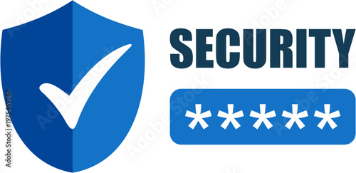 Secure password icons for finance and protection concepts, Vector icon